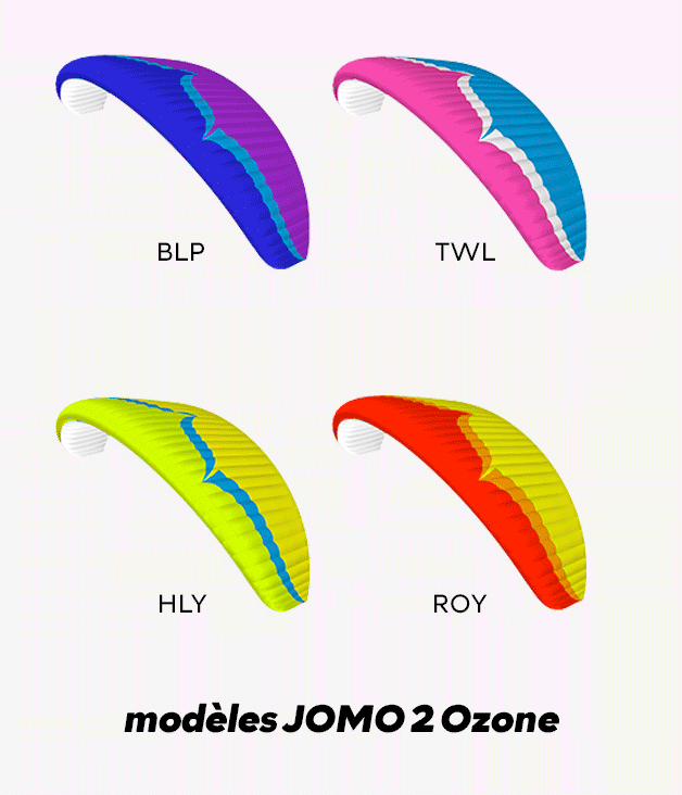 couleurs voile Ozone JOMO 2