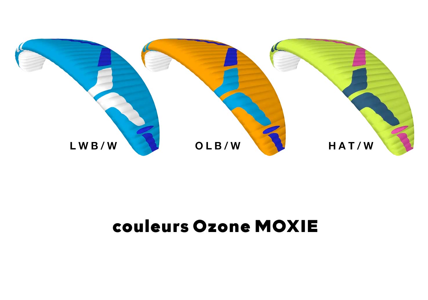 couleurs voile Ozone MOXIE