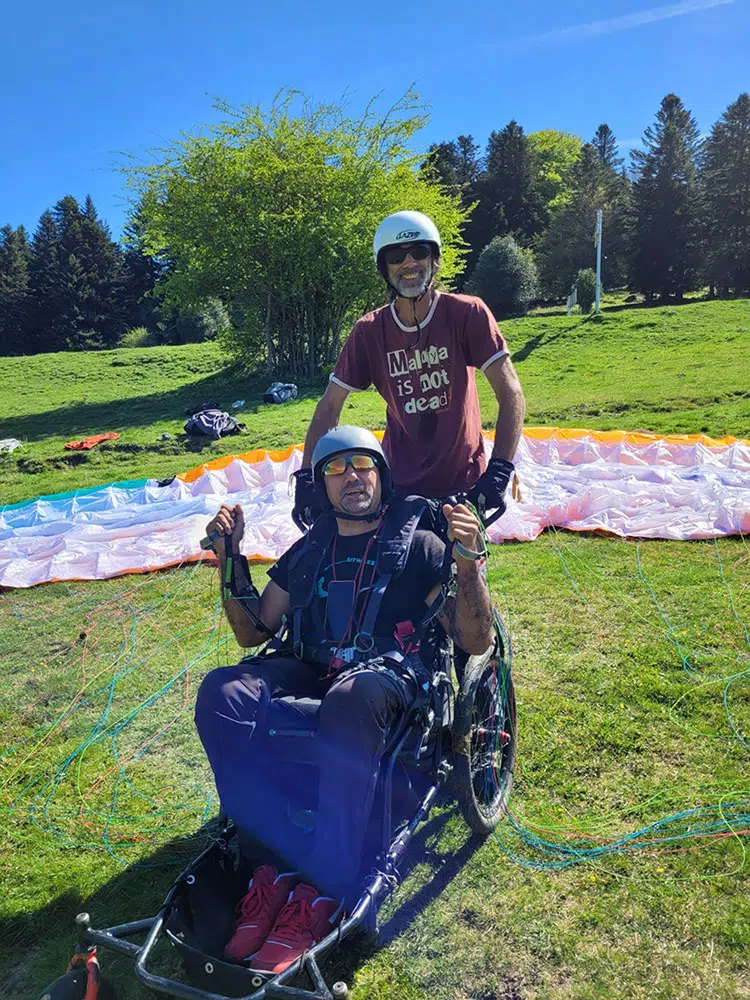 Stage parapente handicare, PMR – Pyrénées avec l’école parapente Virevolte Stage parapente handicare, PMR - Pyrénées